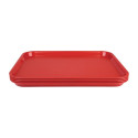 Plateau de service rouge 415x305mm - LOT DE 10