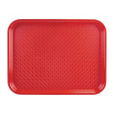 Plateau de service rouge 415x305mm - LOT DE 10