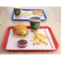 Plateau de service rouge 415x305mm - LOT DE 30