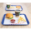 Plateau de service bleu 415x305mm - LOT DE 10