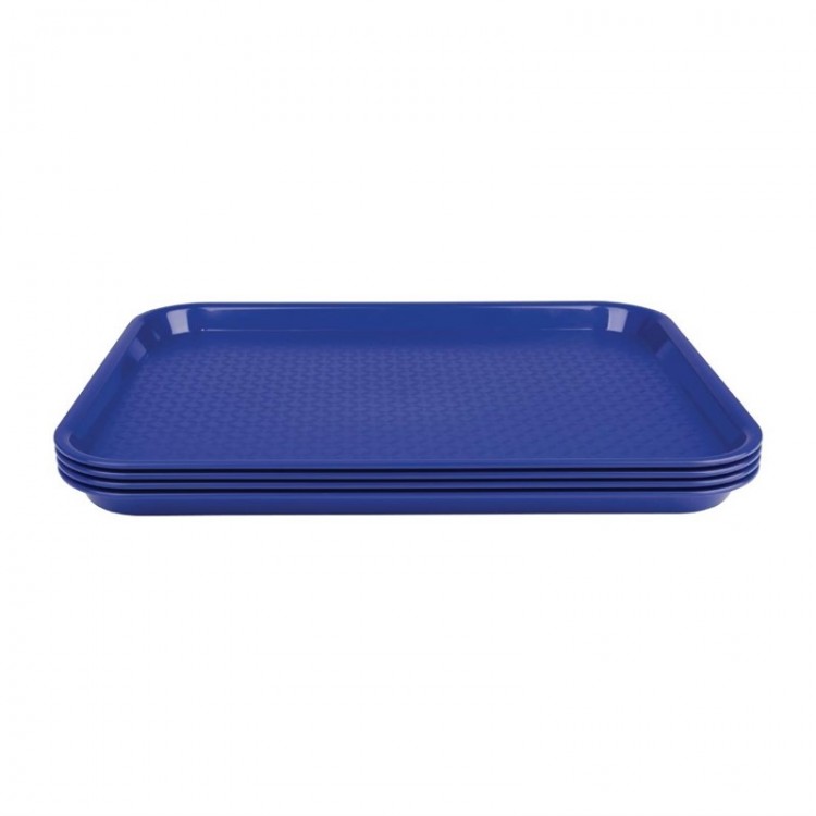 Plateau de service bleu 450x350mm - LOT DE 30