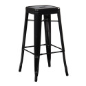 Tabouret industriel / Métal - Noir