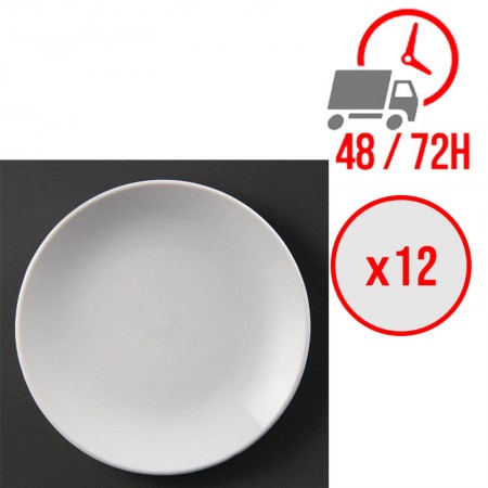Assiettes plates rondes (Ø150 mm) / x12 / Olympia