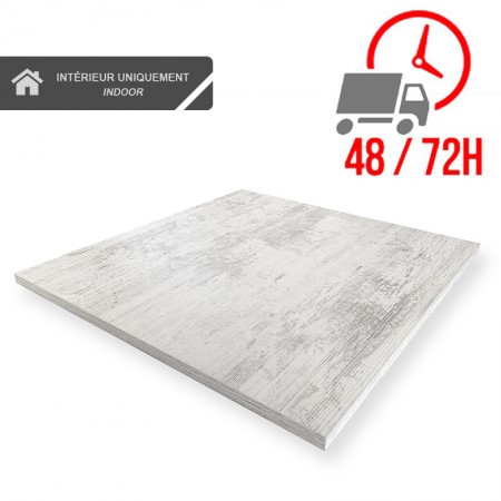Plateau de table 60x60 cm - Blanc Antique / RESTONOBLE