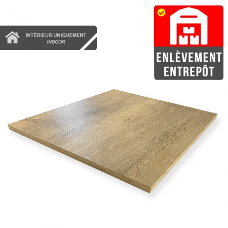 Plateau de table 60x60 cm - Chêne / RESTONOBLE | Enlèvement Entrepôt