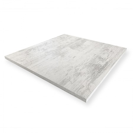 Plateau de table 50x50 cm - Blanc Antique / RESTONOBLE | Enlèvement Entrepôt