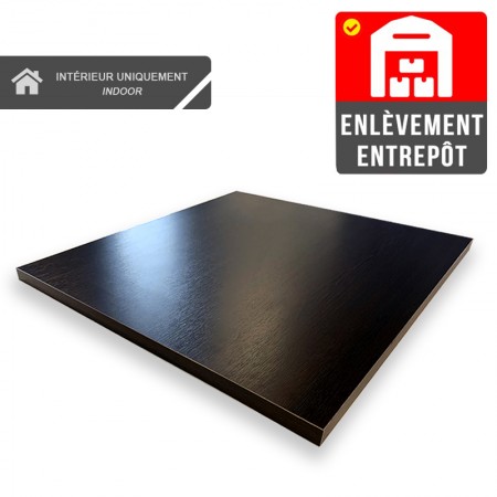 Plateau de table 60x60 cm - Wengé / RESTONOBLE | Enlèvement Entrepôt