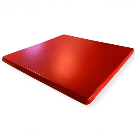 Plateau de table 70x70 cm stratifié - Rouge / RESTONOBLE | Enlèvement entrepôt