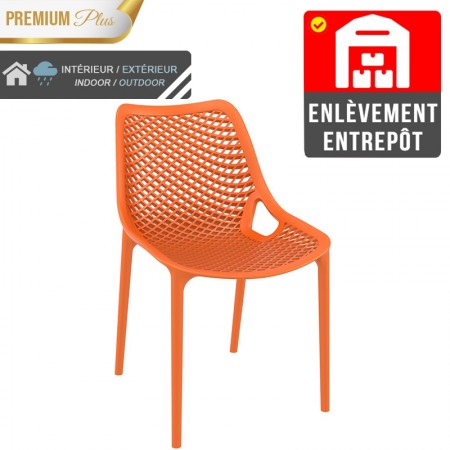 Chaise Elif - Orange / RESTONOBLE | Enlèvement entrepôt