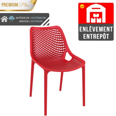 Chaise Elif - Rouge / RESTONOBLE | Enlèvement entrepôt