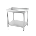 Table inox 700 x 700 mm avec renfort / GOLDINOX