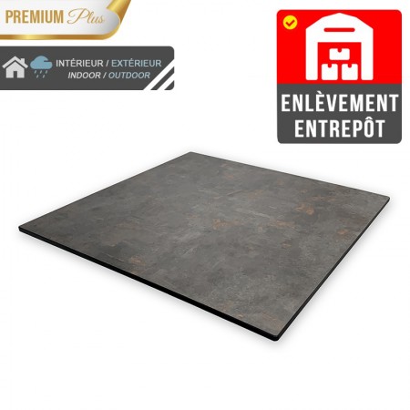 Plateau de table compact 60x60 cm stratifié - Météore / RESTONOBLE | Enlèvement entrepôt