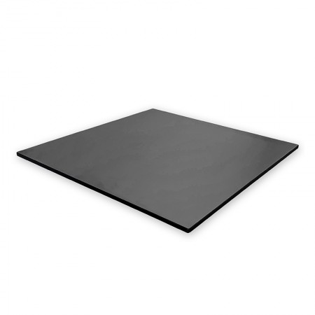 Plateau de table compact 60x60 cm stratifié - Anthracite / RESTONOBLE