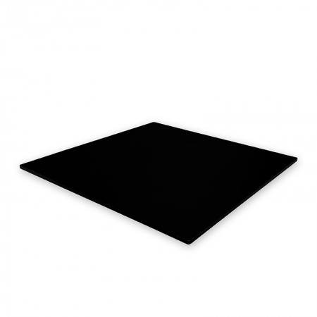Plateau de table compact 70x70 cm stratifié - Noir / RESTONOBLE | Enlèvement entrepôt