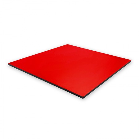 Plateau de table compact 70x70 cm stratifié - Rouge / RESTONOBLE