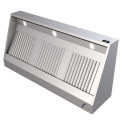 Hotte murale 2800 x 700 x 540 mm avec moteur, variateur, éclairage, filtre et robinet de vidange / GOLDINOX