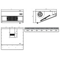Hotte murale 1500 x 950 x 520 mm avec moteur, variateur, éclairage, filtre et robinet de vidange / GOLDINOX