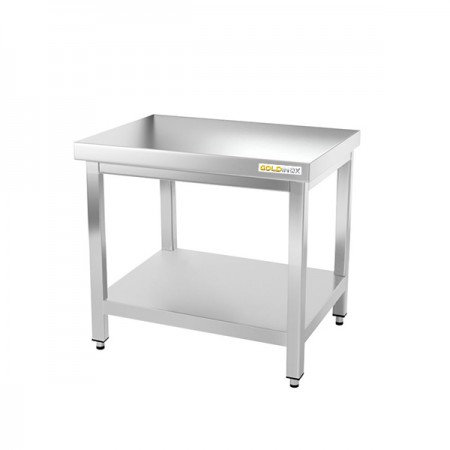 Table de travail en inox soubassement 700 x 500 mm PREMIUM / GOLDINOX
