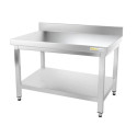 Table inox soubassement 1000 x 700 mm adossée / GOLDINOX