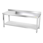 Table inox 2000 x 700 mm adossée PREMIUM / GOLDINOX 