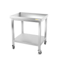Table inox 600 x 700 mm sur roulettes / GOLDINOX 