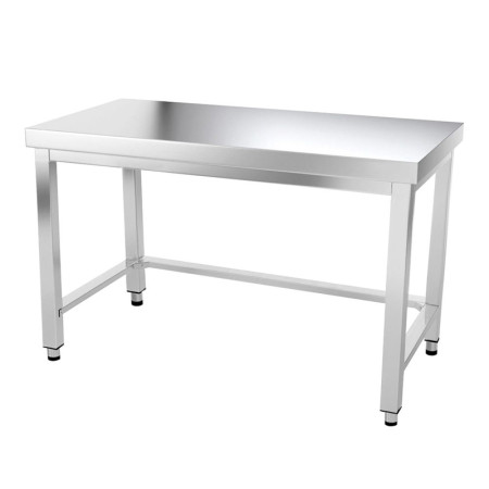 Table inox 1600 x 800 mm avec renfort / GOLDINOX