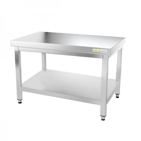 Table de travail en inox soubassement 1200 x 800 mm PREMIUM / GOLDINOX
