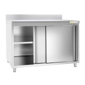 Meuble bas inox 1000 x 800 mm adossée / GOLDINOX