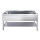 Plonge inox 1 grande cuve - 1000 x 600 mm / GOLDINOX