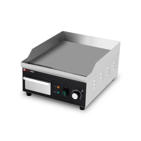 Plancha en acier lisse électrique professionnelle 360x450 mm IDEAL - GOLDINOX