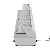 Bain marie professionnel avec robinet de vidange (5x GN1/2) PREMIUM - GOLDINOX