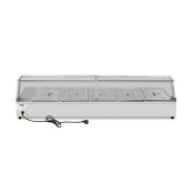 Bain marie professionnel avec robinet de vidange (5x GN1/2) PREMIUM - GOLDINOX