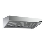 Hotte murale 1600 x 950 x 520 mm avec moteur, variateur, éclairage, filtre et robinet de vidange / GOLDINOX