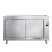 Meuble bas inox chauffant 1400 x 700 mm PREMIUM / GOLDINOX