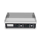 Plancha en acier lisse chromée électrique professionnelle 735x525 mm (400V) PREMIUM - GOLDINOX