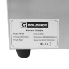 Plaque de cuisson en acier lisse électrique professionnelle 660 mm - GOLDINOX