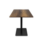 Table complète 60x60 cm Baroque avec pied de table noir / GOLDINOX