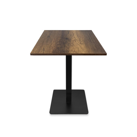 Table complète 60x60 cm Baroque avec pied de table noir / GOLDINOX