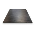Table complète 60x60 cm Volcanique avec pied de table noir / GOLDINOX