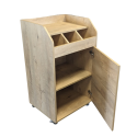 Desserte de service compacte professionnelle en bois Chêne clair PREMIUM - GOLDINOX