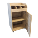 Desserte de service compacte professionnelle en bois Chêne clair PREMIUM - GOLDINOX