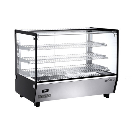 Vitrine de comptoir chauffante 160 Litres ECO - GOLDINOX