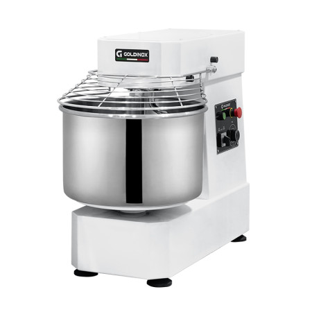 Pétrin à pâte 60 Litres sur pieds 2 vitesses avec tête et cuve fixe (380V) PREMIUM - GOLDINOX