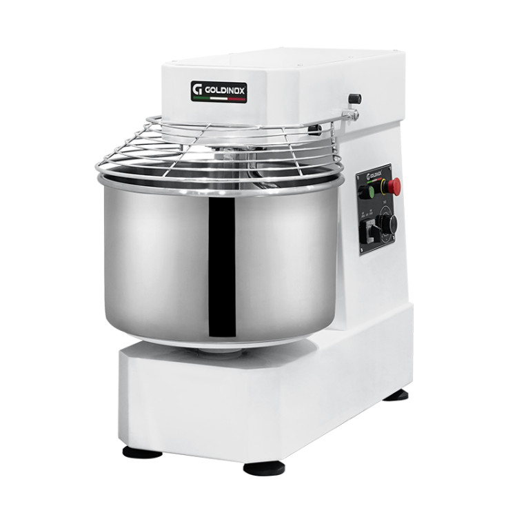 Pétrin à pâte 60 Litres sur pieds 2 vitesses avec tête et cuve fixe (380V) PREMIUM - GOLDINOX