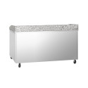 Meuble à pizza réfrigéré Tropicalisée avec granit 2 portes IDEAL - GOLDINOX
