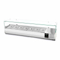 Vitrine à ingrédients réfrigérée 1600x395mm (7x GN1/3) PREMIUM - GOLDINOX