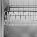 Meuble à pizza réfrigéré Tropicalisée 2 portes avec vitrine ingrédients (6x GN1/3) PREMIUM - GOLDINOX