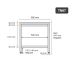 Table inox 600 x 700 mm PREMIUM / GOLDINOX 