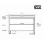 Table inox 1600 x 700 mm adossée PREMIUM / GOLDINOX 