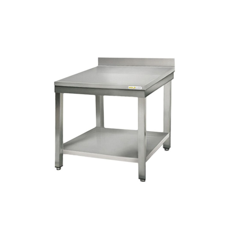 Table inox 600 x 600 mm adossée ECO / GOLDINOX